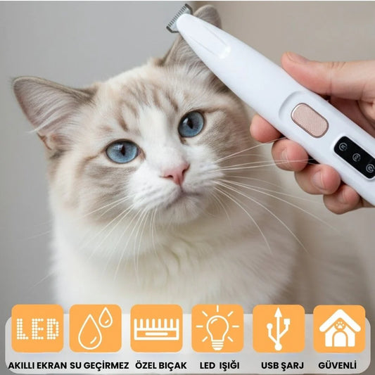 LED Işıklı Pet Pati Tıraş Makinasi